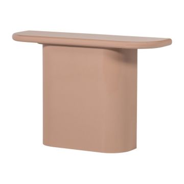 Masă consolă roz-deschis cu aspect lucios 30x120 cm Nocta – WOOOD