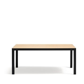 Masă de dining cu blat din lemn de stejar 75x180 cm Alma – Teulat