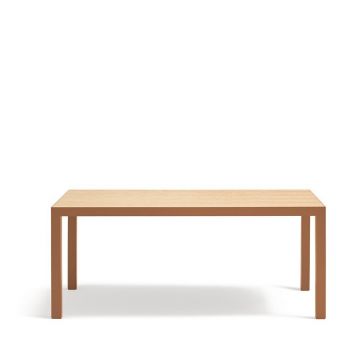 Masă de dining cu blat din lemn de stejar 75x180 cm Alma – Teulat