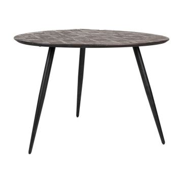 Masă de dining rotundă din lemn de tec 76x111 cm Webster – White Label