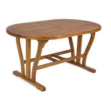 Masă de grădină din lemn de acacia 90x150 cm Noemi – Bizzotto