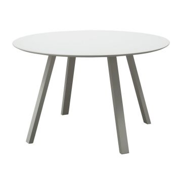 Masă de grădină rotundă din metal ø 120 cm Auke – WOOOD