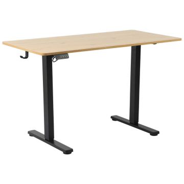 Masă De Scris, 120/60/73-118 cm, metal, material pe bază de lemn