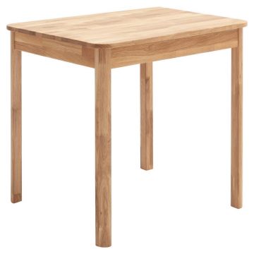 Masă din lemn, 60/80/76 cm,