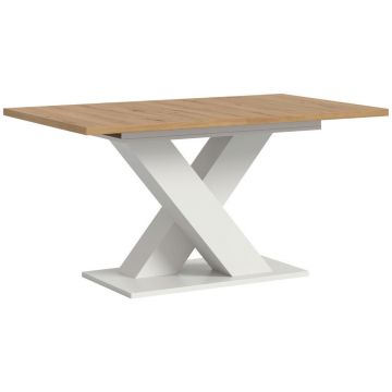 Masă din material pe bază de lemn, 150-190/90/76 cm,