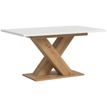 Masă din material pe bază de lemn, 150-190/90/76 cm,