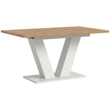 Masă din material pe bază de lemn, 150-190/90/76 cm,