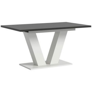 Masă din material pe bază de lemn, 150-190/90/76 cm,