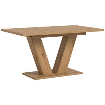 Masă din material pe bază de lemn, 150-190/90/76 cm,