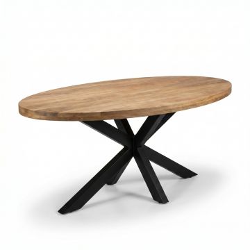 Masă Dining din Lemn Masiv de Mango, 220 x 100 cm