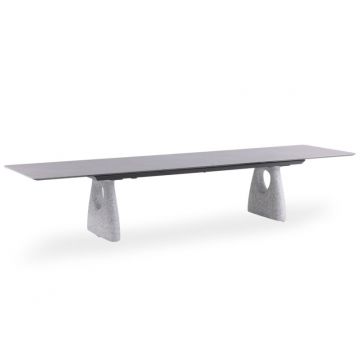 Masa extensibila GOFFEN DARK GREY 240(300) x 100 CM - Gri inchis