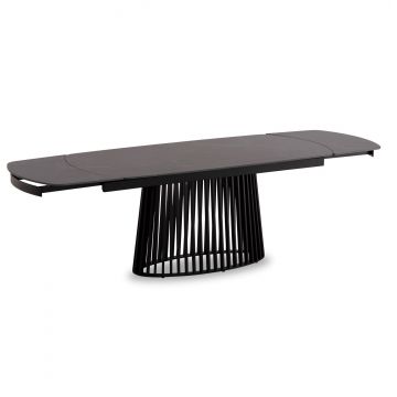 Masa extensibila MEMNON 180(+40+40) x90CM - Negru