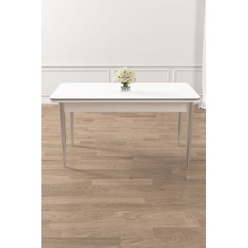 Masa, Hanah Home, Rewa, 110x76x70 cm, Alb / Crom