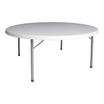 Masa pliabila catering cu functie de valiza, plastic, Alb, 180x74 cm