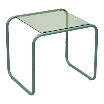 Măsuță auxiliară cu blat din sticlă 40x50 cm Ventana – Leitmotiv