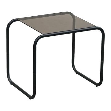 Măsuță auxiliară cu blat din sticlă 40x50 cm Ventana – Leitmotiv