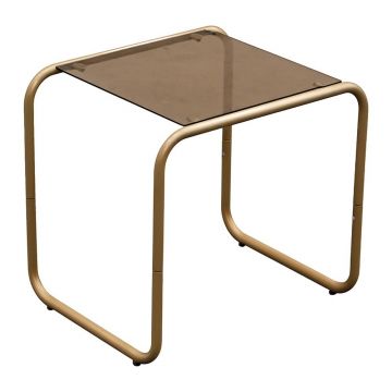 Măsuță auxiliară cu blat din sticlă 40x50 cm Ventana – Leitmotiv