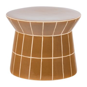 Măsuță auxiliară rotundă din ceramică ø 38 cm Plu – WOOOD