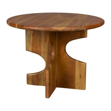 Măsuță auxiliară rotundă din lemn de acacia ø 60 cm Morgan – Dutchbone