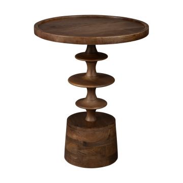 Măsuță auxiliară rotundă din lemn de mango ø 46 cm Cath – Dutchbone