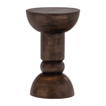 Măsuță auxiliară rotundă din lemn de mango ø 46 cm Emel – WOOOD