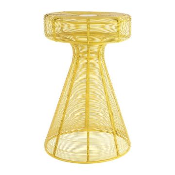 Măsuță auxiliară rotundă din metal ø 30,5 cm Cuerda Corcho – Leitmotiv