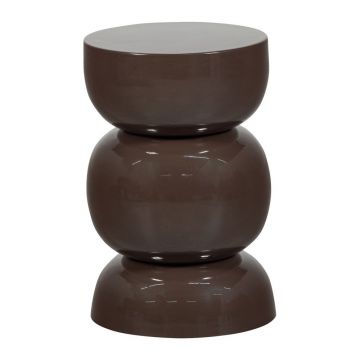 Măsuță auxiliară rotundă din metal ø 30 cm Breno – WOOOD