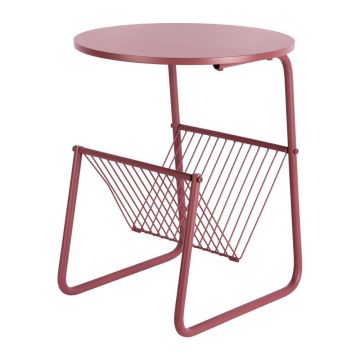 Măsuță auxiliară rotundă din metal ø 40 cm Riqueza Revista – Leitmotiv