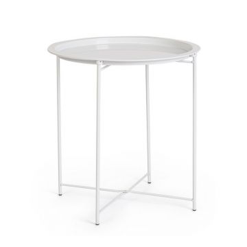 Măsuță auxiliară rotundă din metal ø 47 cm Hilmar – Yes Everyday