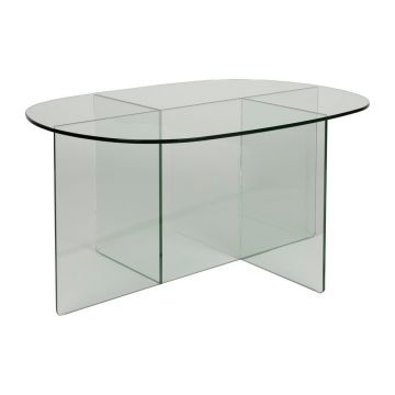 Măsuță de cafea din sticlă 60x80 cm Linea – Zuiver