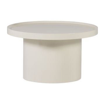 Măsuță de cafea grej rotundă ø 70 cm Veluna – WOOOD