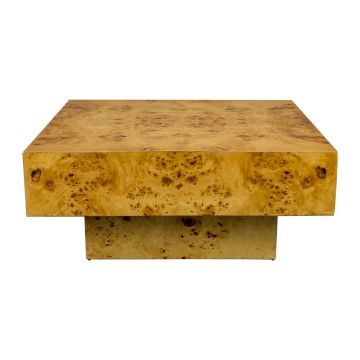 Măsuță de cafea în culoare naturală cu aspect de lemn de nuc 90x90 cm Quinn – Dutchbone