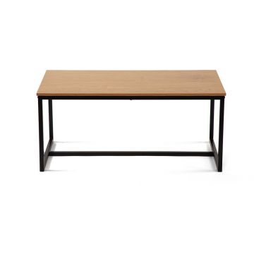 Măsuță de cafea în culoare naturală cu aspect de lemn de stejar 47x90 cm Norden – Bonami Essentials