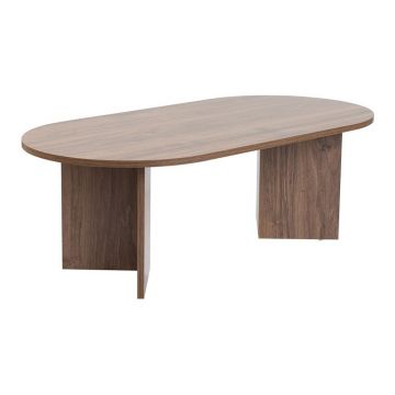 Măsuță de cafea maro închis cu aspect de lemn de nuc 60x119 cm Sable – Kalune Design