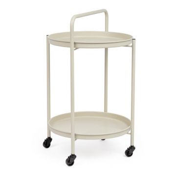Măsuță de servire cu roți din oțel ø 44,5 cm Austin – Yes Everyday