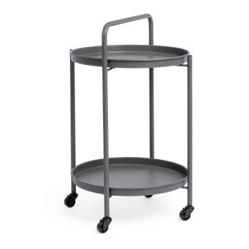 Măsuță de servire cu roți din oțel ø 44,5 cm Austin – Yes Everyday