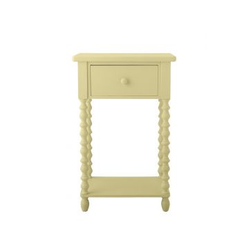 Masuta de cafea, Bloomingville, Salino, 36x33x70 cm, lemn de brad/MDF, galben