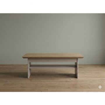 Masuta de cafea Fiona, cashmere - 125 cm, MDF si PAL melaminat de inalta calitate