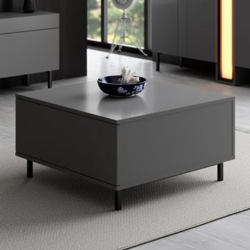 Masuta de cafea, Hanah Home, Paris, 75x40x75 cm, Antracit