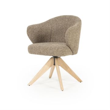 Scaun DELNOR NATUREL - Maro