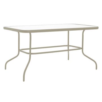 Tabel din metal cu pahar de șampanie Valor, Auriu, 110x60x70 cm