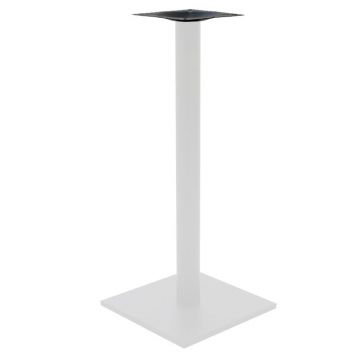 Baza masa bar functionala Staid, metal, Alb-Negru, 40x40x94 cm