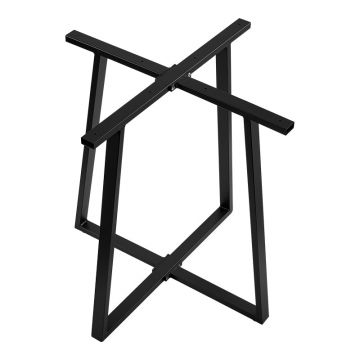 Bază masă bar metalică Mulbe, Negru, Metal, 50x50x90 cm