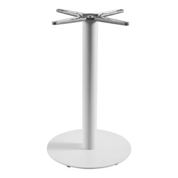 Bază masa metalică, Jefry, Metal, Alb, 48x73 cm