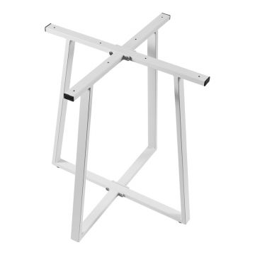 Bază masă metalică Mulbe, Metal, Alb, 70x70x73 cm