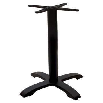 Baza mesei de bar Ntona, neagra, 62x62x108 cm