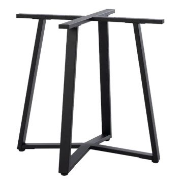 Baza mesei metalice Mulbe, neagra, 70x70x73 cm