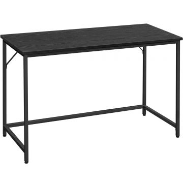 Birou cadru otel stil industrial spatios, 60x120x75 cm, maxim 50 kg, negru
