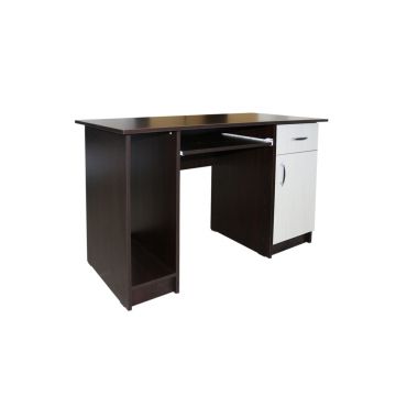 Birou calculator cu usa si sertar - culoare Ladin Wenge