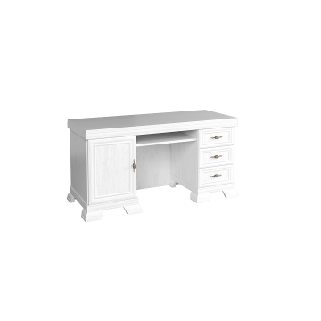 Birou calculator Kora KB cu 3 sertare si dulap, pin Andersen, 149x75x61 cm